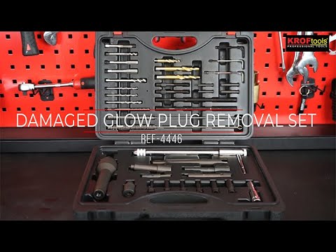 KROFtools 4446 - Damaged glow plug removal set