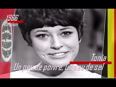 eurovision 1966 Belgium 🇧🇪 Tonia - Un peu de poivre, un peu de sel ᴴᴰ