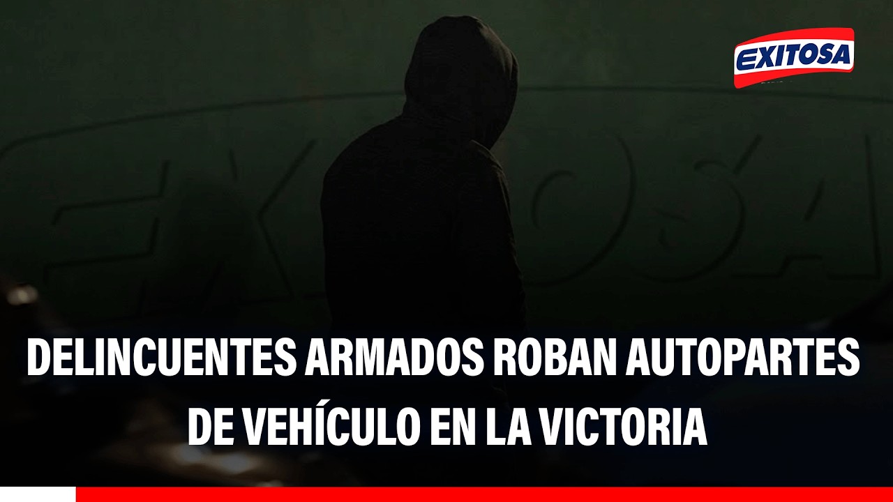 🔴🔵Ladrones roban vehículo en parque de La Victoria: se habrían llevado una computadora y autopartes