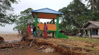 Gelombang Pasang Terjang Pantai Takisung, Warga Panik dan Sempat Mengungsi