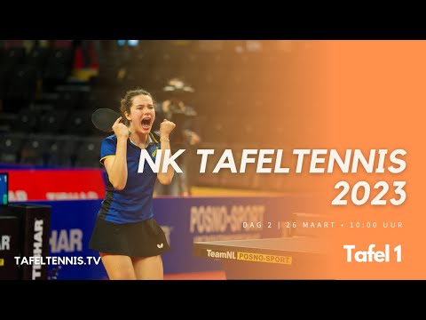 NK Tafeltennis 2023: Finaledag - Tafel 1