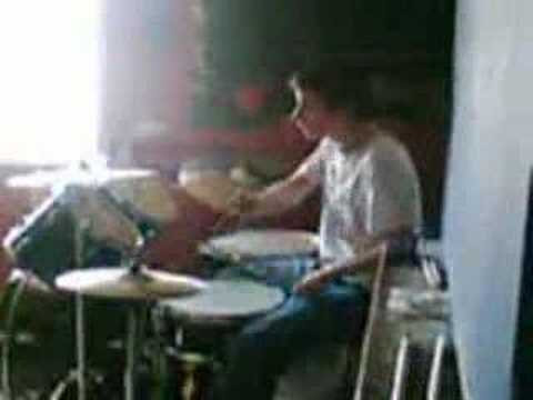 Brendan Long on the drums