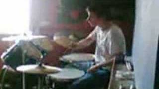 Brendan Long on the drums