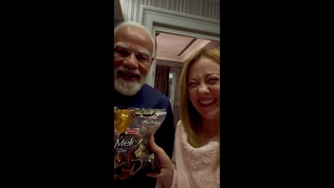 GIORGIA MELONI CON IL PRESIDENTE INDIANO NARENDRA MODI: “GRAZIE PER IL REGALO”