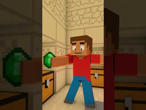 Mango Animation - MINECRAFT DESERT TEMPLE FAIL - Mike's World - (Minecraft Animation) #shorts #minecraft