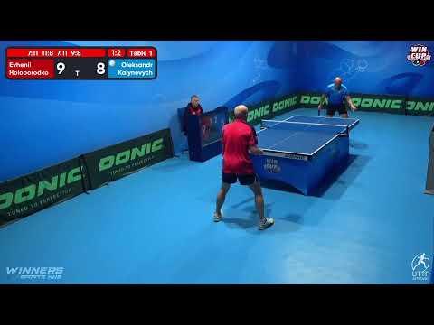 00:00 Evhenii Holoborodko 1 - 3 Oleksandr Kalynevych West 5 WIN CUP 23.10.2022 | TABLE TENNIS WINCUP