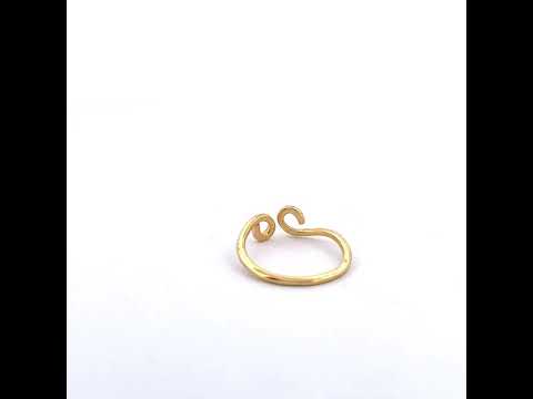 925 hallmarked modern pure silver knuckle ring toe ring for ...