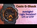 Casio G shock Turn On Auto-light  & How To Change Light Duration?