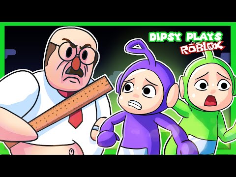 🌈 CREEPY TEACHER! [SCARY OBBY] | Dipsy Plays Roblox Great School Obby Breakout w/ @OstryTV ​