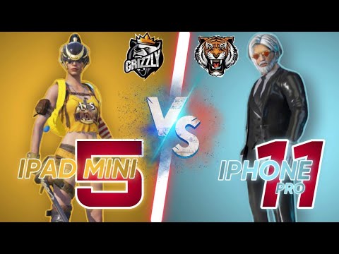 He Challenged iPhone 11 Pro Max | iPad min5 vs iPhone 11 | Grizzly YT | PUBG MOBILE