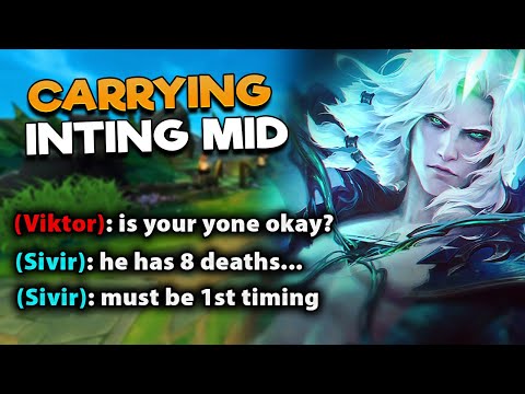My Mid Lane Tried To First Time Yone So I Had To Carry The Game...