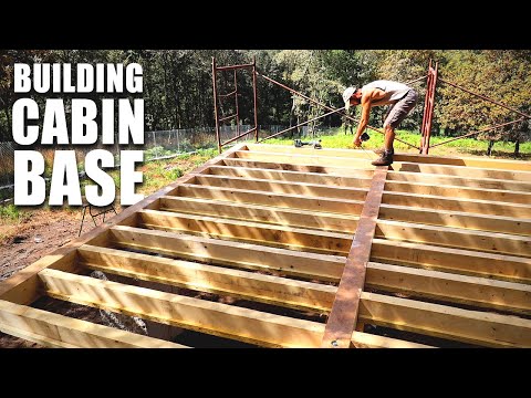 The BEST BASE I Have Ever BUILT | Building an Off-Grid Cabin Camp #5 | Joist Frame