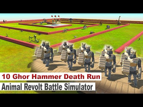 10 Ghor Hammer Death Run - Animal Revolt Battle Simulator