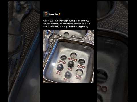 They used this tiny device for gambling in 1930s France 🎰 #shorts