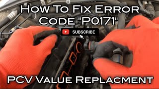 How To Fix "P0171" Code | EP-2 | Audi A4 | PCV Value Replacement #audia4