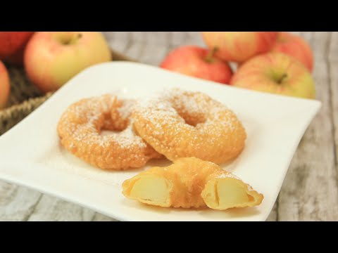 Apfelküchlein, Apfelbeignets, Apfelküchle, gebackene Apfelringe