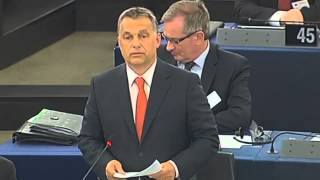 Orbán Viktor felszólalása az Európai Parlamentben – 2013.07.02.