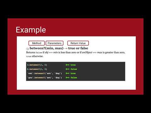Intro to Object Methods with Parameters The  between Predicate Method