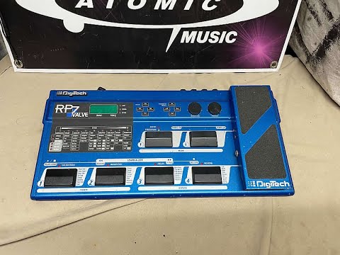DigiTech RP-7 RP7 Guitar Multi-Effects Processor Tube Preamp Pedal Blue - *NO* power supply image 9