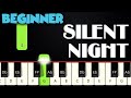Silent Night | BEGINNER PIANO TUTORIAL + SHEET MUSIC by Betacustic