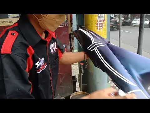 Repaint Full Body, Cat Berkualitas Kode 821 MIRACLE BLUE Finishing Clear Diamond 8541