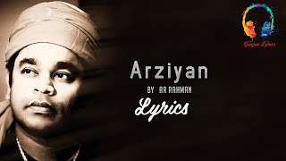Arziyan Lyrics  By Ar Rahman  Maula Maula Lyrics  