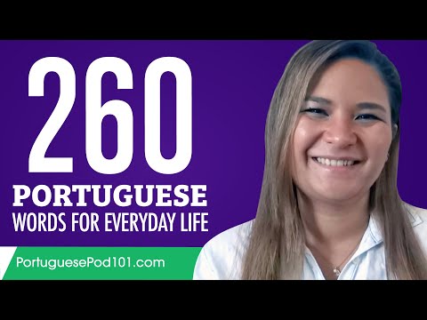 260 Portuguese Words for Everyday Life - Basic Vocabulary #13