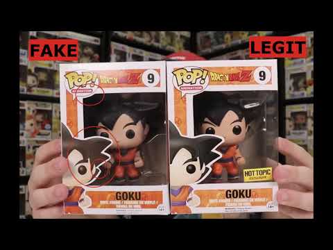 Funko Pop Legit Guide "Real Vs Fake": GOKU #9 HOT TOPIC – DRAGON BALL