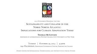 preview picture of video 'Dickey Center at Dartmouth: Thomas McGovern, Sustainability and Collapse in the Norse North Atlantic'