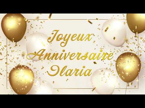 Joyeux anniversaire Ilaria !