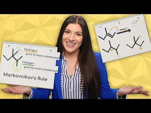 Hydrohalogenation Examples Using Markovnikov’s Rule | Organic Chemistry