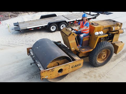 Handyman Hal uses a Road Roller | Steam Roller Smash | Handyman Hal Fun Videos for Kids