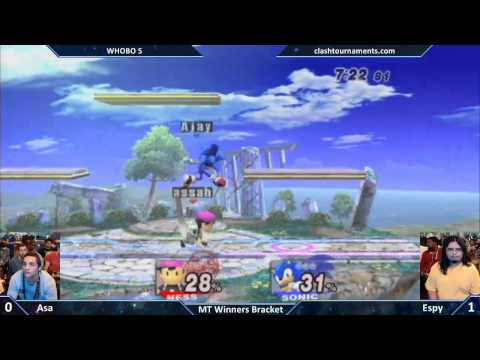 WHOBO 5 - Espy vs Asa - Mid Tiers - SSBB