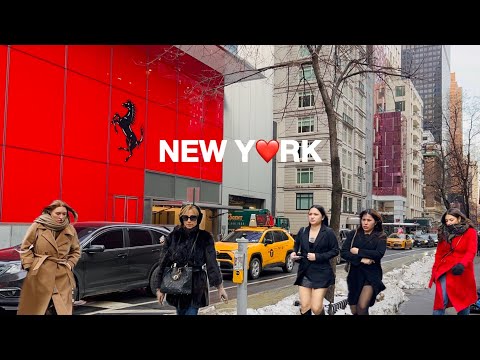 [4K]🇺🇸NYC Winter Walk🗽Freezing Friday in New York City 🥶 Luxurious Midtown Manhattan | Feb 2026