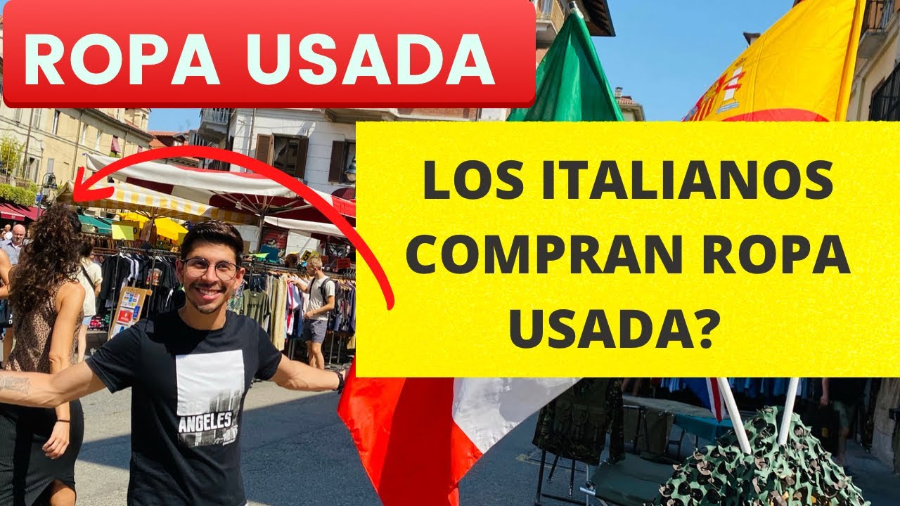 ROPA USADA en un MERCADO en ITALIA|ropa de MARCA de SEGUNDA MANO|Italy