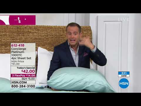 HSN | Concierge Collection Bedding 09.17.2018 - 12 AM