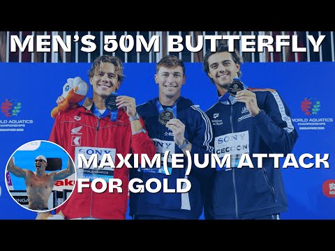 Maxime Grousset Wins Thrilling Gold in Men’s 50m Butterfly Final!