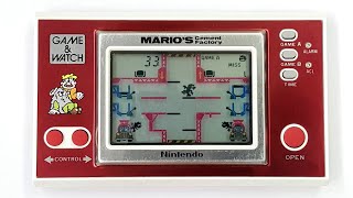 Handheld Game: Mario's Cement Factory (1983 Nintendo)