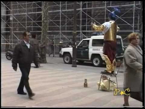 Spain 1991 - Barcelona street performer