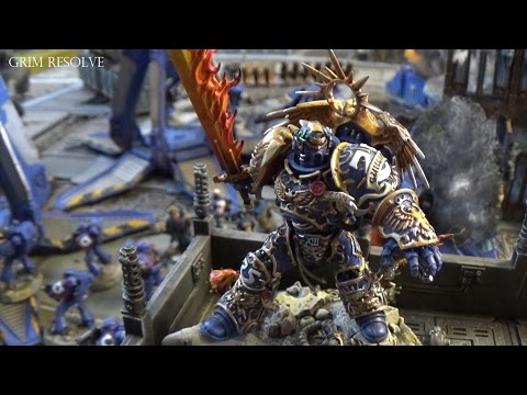 Ultramarines vs Black Legion II 2500pts Roboute Guilliman Altar of War Kill Them All 40k