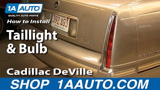How to Replace Tail Light and Bulb 94-99 Cadillac Deville