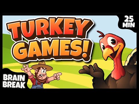 🦃 Turkey Games! 🦃 Brain Break 🦃 Freeze Dance 🦃 Thanksgiving