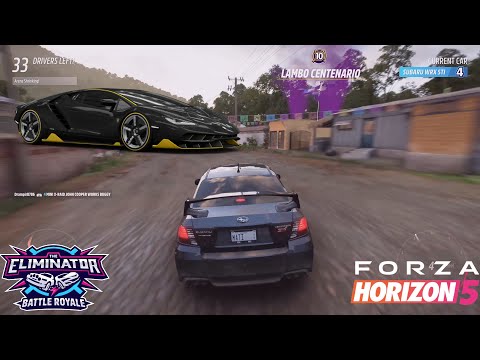 FH5 THE ELIMINATOR CAR DROP LEVEL 10 LAMBORGHINI CENTENARIO AND A CHEATER??