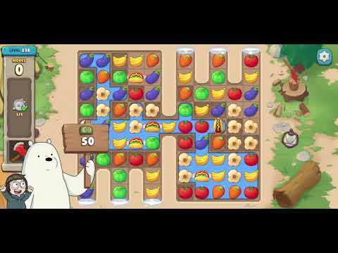 We Bare Bears Match3 Repairs Level 238 - No Boosters
