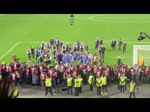 Chelsea fans in the Amsterdam Arena, Europa Cup Final, May 15th 2013