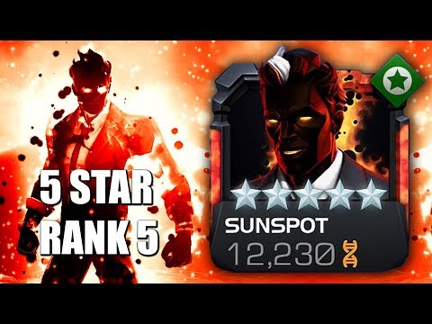 5 Star Sunspot Rank Up and Gameplay | Marvel: Contest of Champions