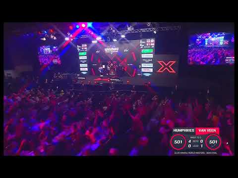 "STAND UP IF U LOVE THE DARTS" CRACKING ATMOSPHERE FOR LUKE HUMPHRIES V GIAN VAN VEEN 2026 MASTERS