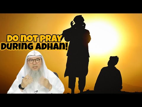 They say we must not pray any prayer when adhan is being called, is it true? #assim assim al hakeem