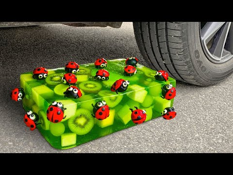 🥝 Funny Crushing Experiment Jelly vs Car! Crushing Crunchy, Soft Things with Car! 💦