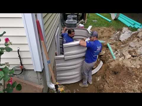 Installing An Interior Waterproofing System With A Gravity Discharge - Holmes, NY